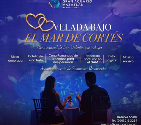 Gran Acuario de Mazatlán / Cena especial de San Valentín